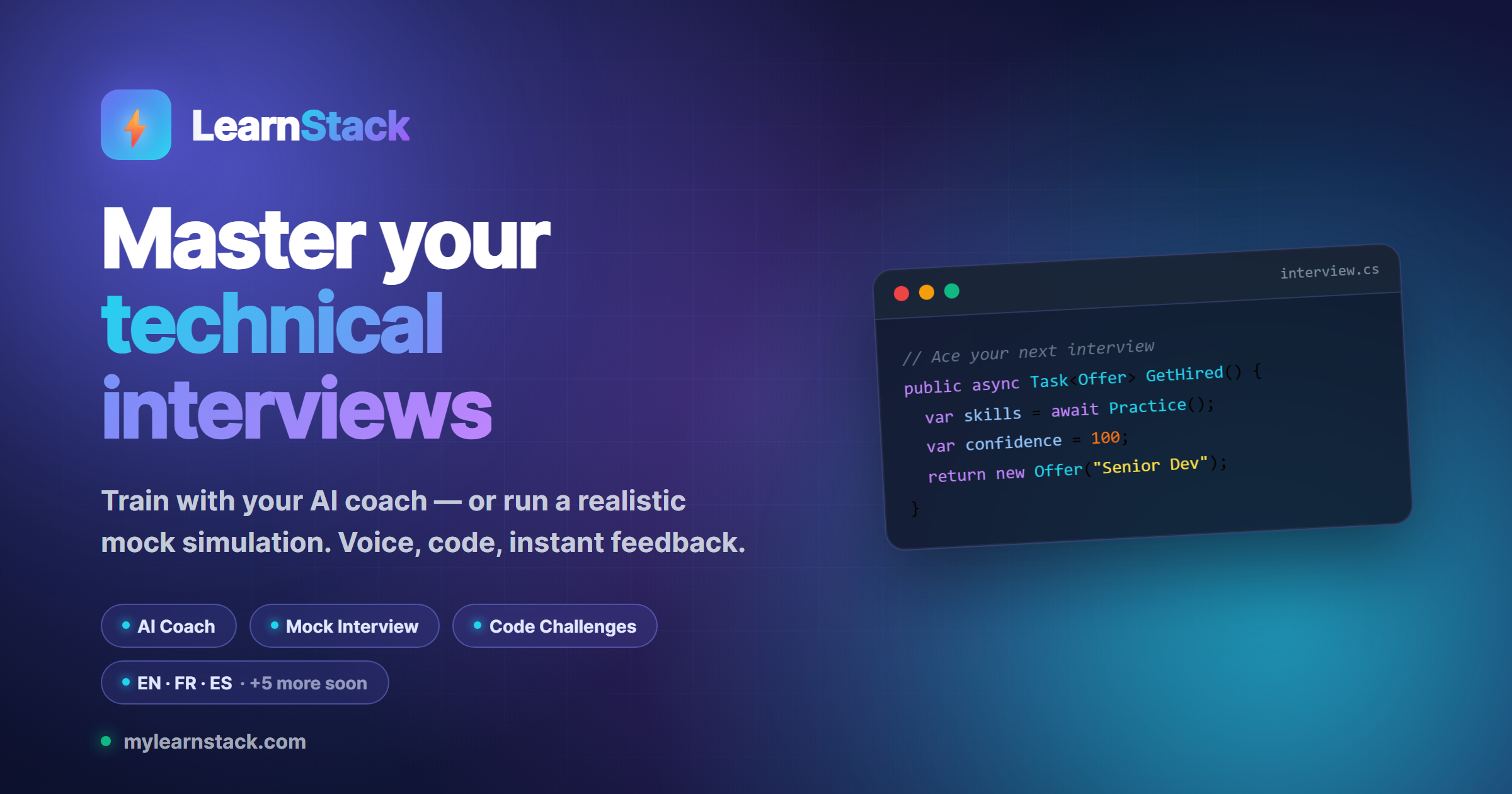 LearnStack - Technical Interview Practice Platform